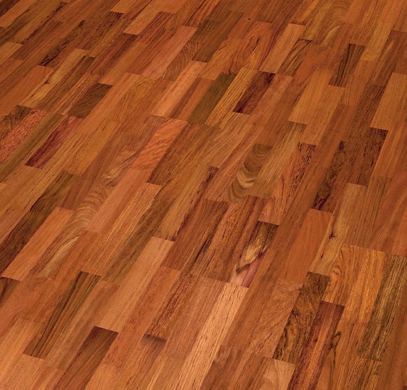 Parquet flotante multicapa Jatoba 3 lamas general