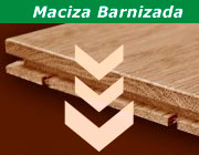 Tarima maciza barnizada