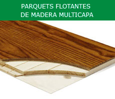 Parquets flotantes de madera multicapa