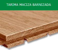 Tarima maciza barnizada